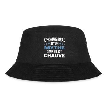 Chauve Homme Cheveux Calvitie Alopécie Cadeau - Bob - noir - Devant - Lela (165cm)