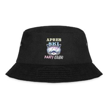 APRES SKI Lustiges Skifahrer Geschenk - Bucket Hat - Schwarz - Vorne - Lela (165cm)