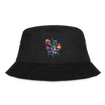 Champignons magiques Trippy Psychédélique Cannabis Weed A - Bob - noir - Devant - Lela (165cm)