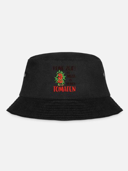 Gärtner Tomaten Tomate Gartenarbeit Strebergarten - Bucket Hat - Schwarz