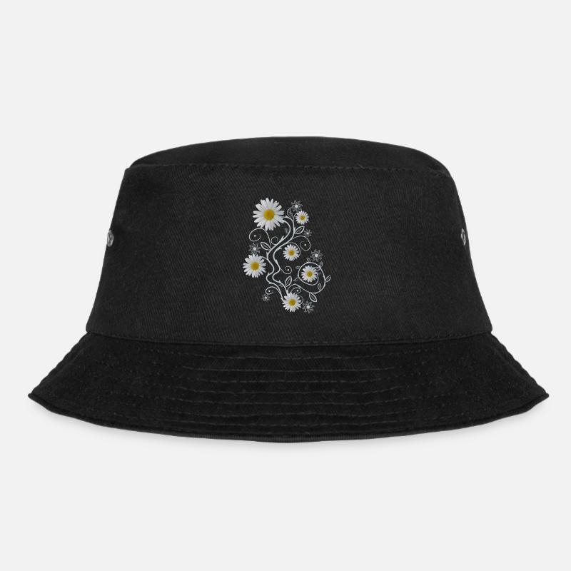 Ornament Marguerites Fleurs Marguerites - Bob - noir