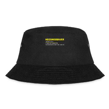 Heizungsbauer Installateur Klempner Geschenkidee - Bucket Hat - Schwarz - Vorne - Lela (165cm)
