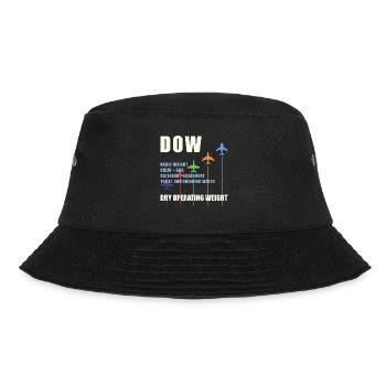 DOW Dry Operating Weight Airplane Weight Gift - Bucket Hat - black - Front - Lela (165cm)