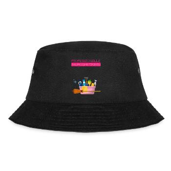 Professionelle Raumkosmetikerin Reinigungskraft - Bucket Hat - Schwarz - Vorne - Lela (165cm)