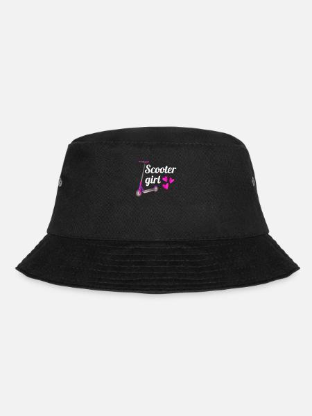Roller Geschenke Für Mädchen Scooter Tretroller - Bucket Hat - Schwarz