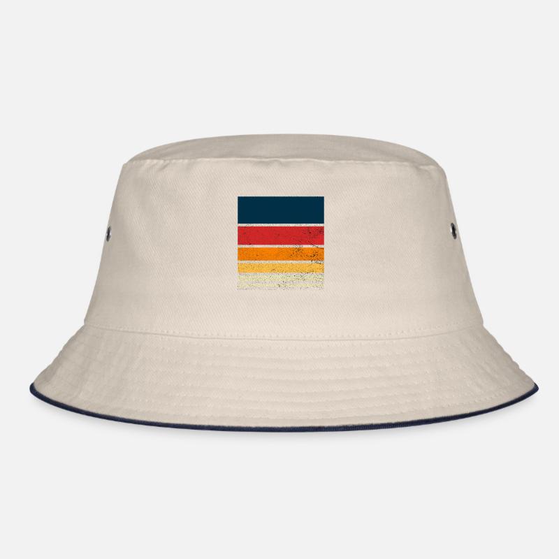 Personalisierbar Retro Hintergrund Bucket Hat