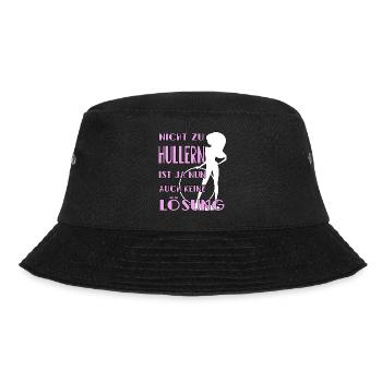 hulahoop girl hullern rosa hula keine lösung - Bucket Hat - Schwarz - Vorne - Lela (165cm)