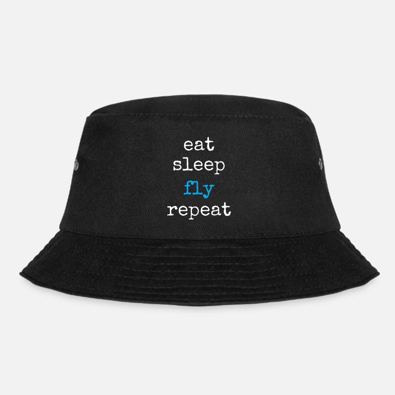 Pilot Fliegen - Bucket Hat - Schwarz