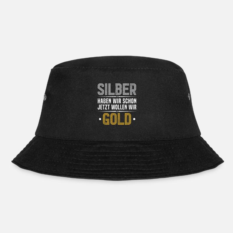 Silberhochzeit 25 Jahre Ehe Geschenk - Bucket Hat - Schwarz