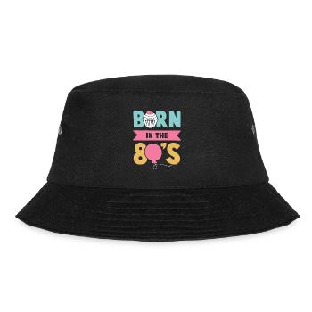 80 eighties - Bucket Hat - black - Front - Lela (165cm)