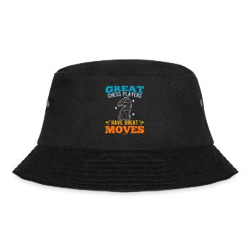 Great Chess Players Have Great Moves - Bucket Hat - Schwarz - Vorne - Lela (165cm)