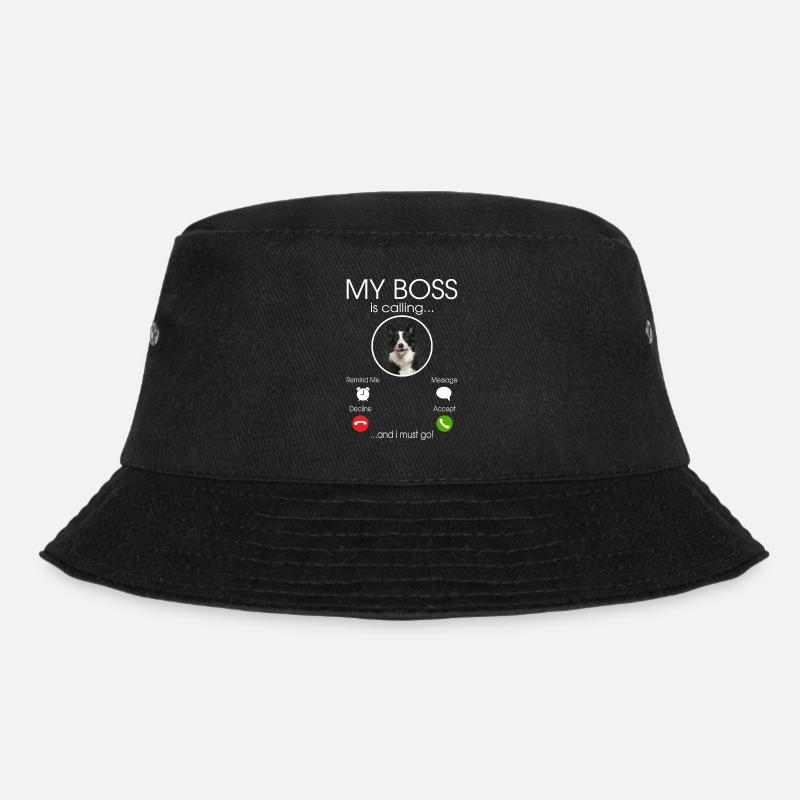 Border Collie my Boss - Bucket Hat - black
