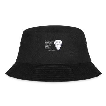 Marcus Aurelius Quote Philosophy Philosopher Stoic - Bucket Hat - black - Front - Lela (165cm)