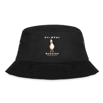 sei möwe scheiss drauf möwe norden küste meer - Bucket Hat - Schwarz - Vorne - Lela (165cm)