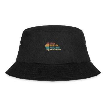 Sägen messen fluchen wiederholen - Bucket Hat - Schwarz - Vorne - Lela (165cm)