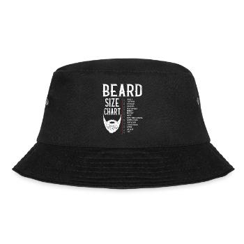 Bart Größentabelle, Bart, Bärtslänge - Bucket Hat - Schwarz - Vorne - Lela (165cm)