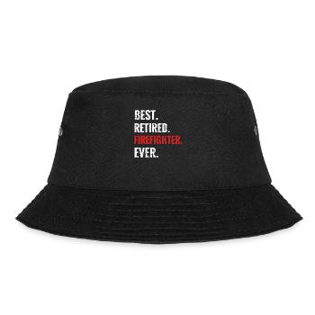 Firefighter Retirement Gift Funny Fire Brigade - Bucket Hat - black - Front - Lela (165cm)