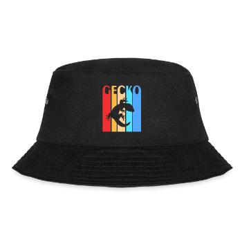 Gecko - Bucket Hat - Schwarz - Vorne - Lela (165cm)
