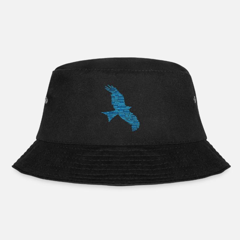 Peregrine falcon gift - Bucket Hat - black