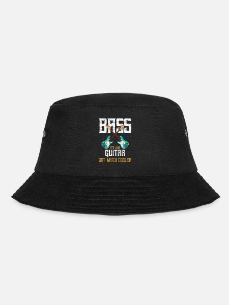 Bass Guitarist Bass Player - Bucket Hat - black