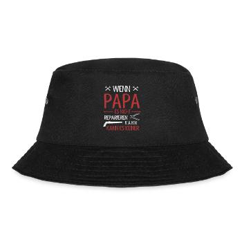 Papa Reparieren Handwerker Ehemann Vater - Bucket Hat - Schwarz - Vorne - Lela (165cm)