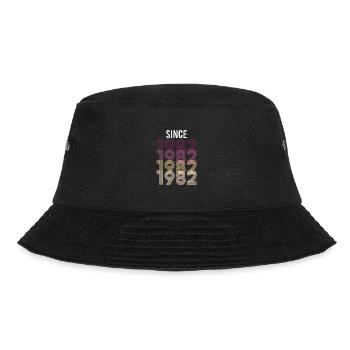 Vintage Since 1982 Geburtstag Geburtsjahr - Bucket Hat - Schwarz - Vorne - Lela (165cm)