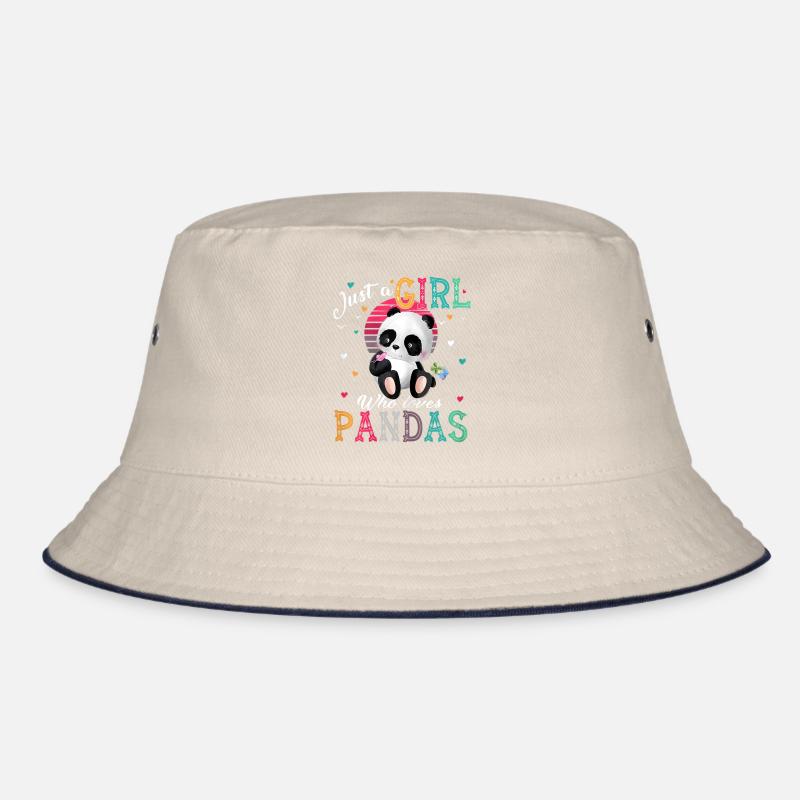 Panda Cool Just a girl Nur ein Mädchen liebt Panda Bucket Hat