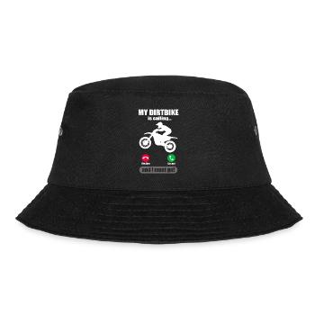 Dirt Bike Phone Joke Motocross Dad Gift - Bucket Hat - black - Front - Lela (165cm)