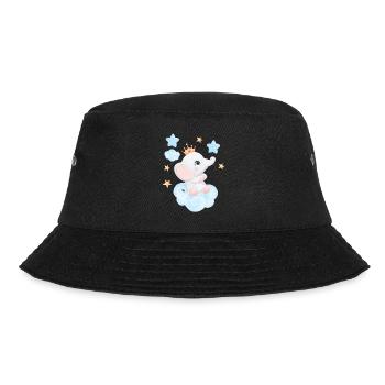 Süßer Baby Elefant - Bucket Hat - Schwarz - Vorne - Lela (165cm)
