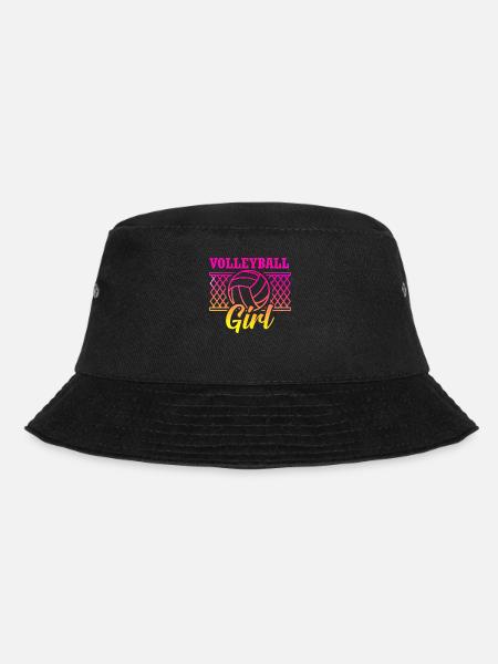 Volleyball Spieler Volleyball Mädchen - Bucket Hat - Schwarz