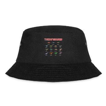 Arten Von Dinosauriern - Bucket Hat - Schwarz - Vorne - Lela (165cm)
