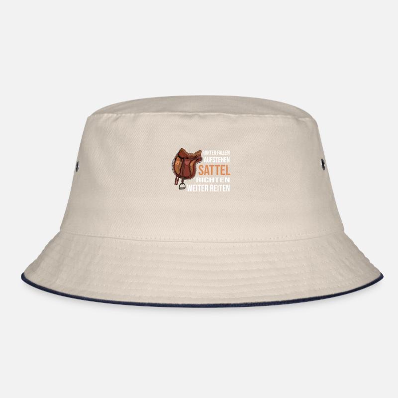 Runterfallen Aufstehen Sattel Richten Weiter Bucket Hat