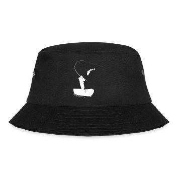 Fishing, angler design. Fishing is passion - Bucket Hat - black - Front - Lela (165cm)