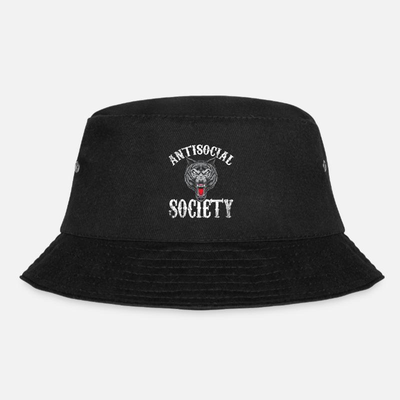 Antisoziale Gesellschaft - Bucket Hat - Schwarz