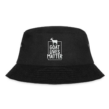 Goat Lives Matter - Bucket Hat - Schwarz - Vorne - Lela (165cm)
