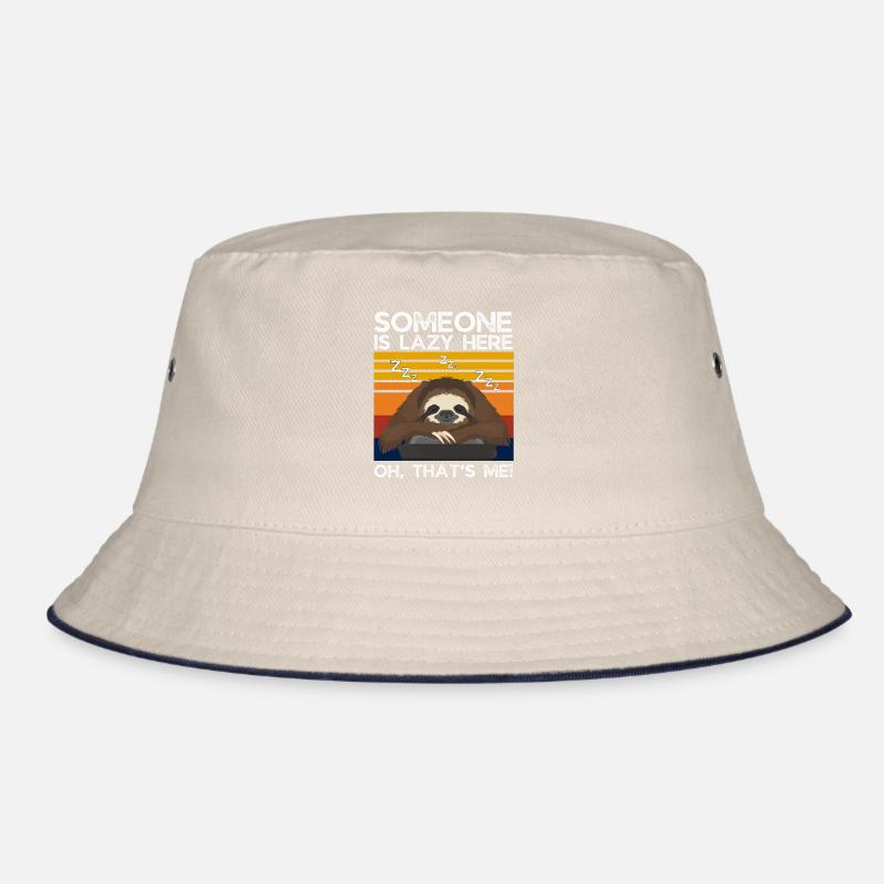 Sloth Lazy Funny Saying Gift Bucket Hat
