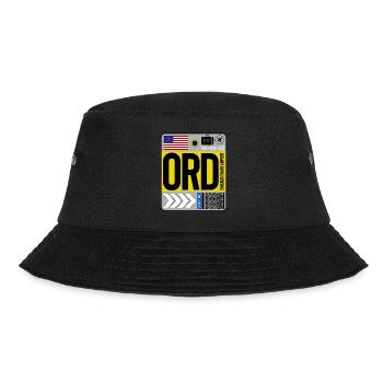 Chicago O’Hare Airport - Bucket Hat - black - Front - Lela (165cm)