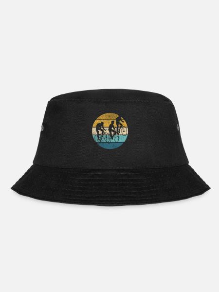 Retro Cycling Vintage Cycling Cycling Holiday - Bucket Hat - black