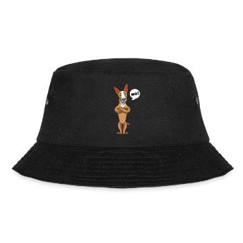 Sturer Podenco Dog Gift - Bucket Hat - black - Front - Lela (165cm)