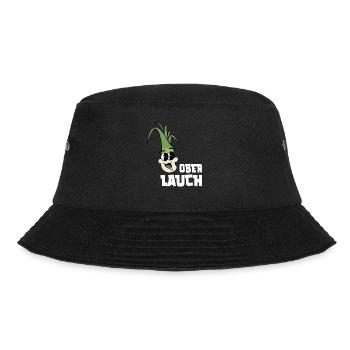 Ober Lauch - Fitness Gym Lauch Witz - Bucket Hat - Schwarz - Vorne - Lela (165cm)