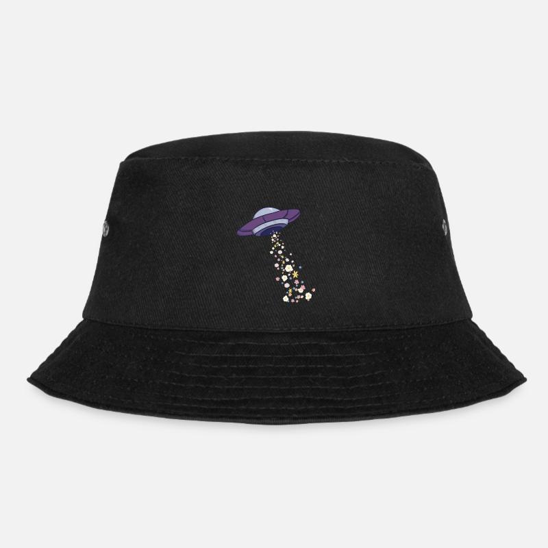 UFO et fleurs - Bob - noir