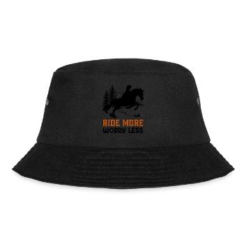 Pferd Pferdeliebhaberin, Pferde Horse. Love Horses - Bucket Hat - Schwarz - Vorne - Lela (165cm)