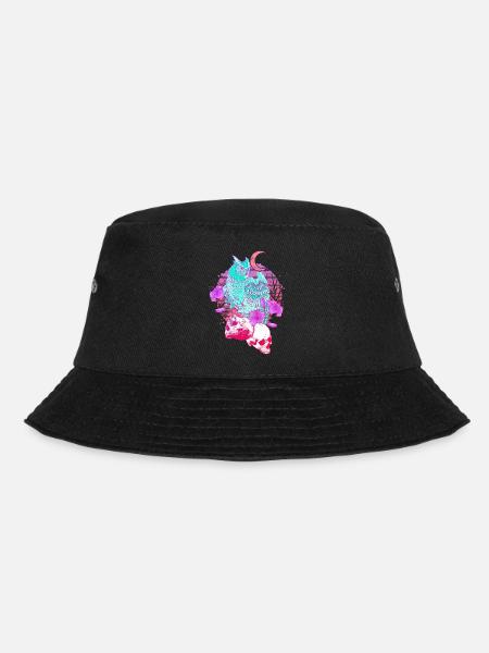 Pastel Goth Tête de mort Hibou Aesthetic Clothes lune - Bob - noir