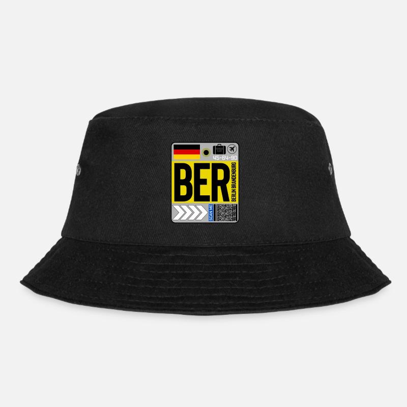 flughafen Berlin - Bucket Hat - Schwarz