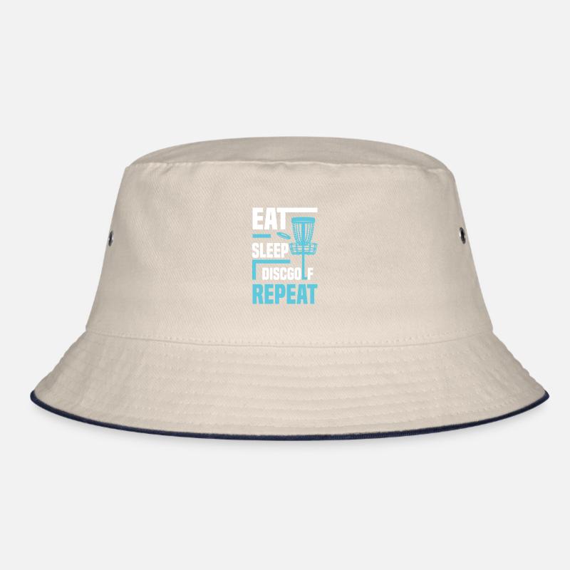 Eat Sleep Discgolf Repeat Discgolfen Bucket Hat