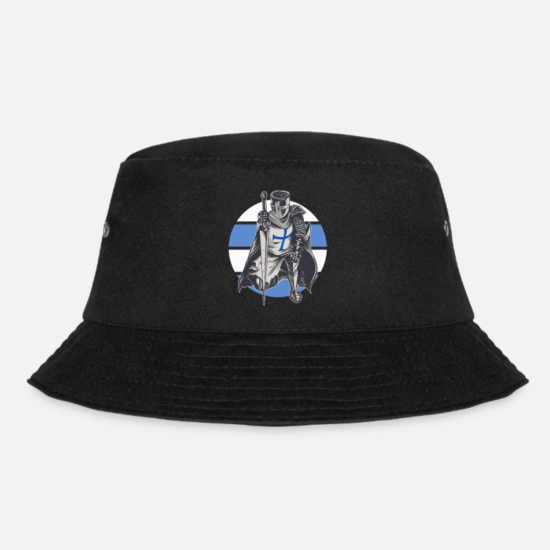 Chevalier Bleu Blanc Templerorden Moyen Âge armure - Bob - noir
