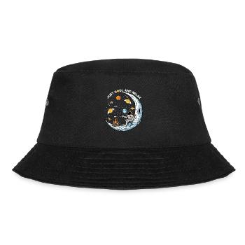 BTC Bitcoin HODL and RELAX Lune Astronaute - Bob - noir - Devant - Lela (165cm)