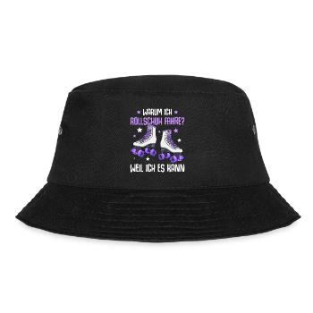 Warum ich Rollschuhfahre Rollschuhe - Bucket Hat - Schwarz - Vorne - Lela (165cm)