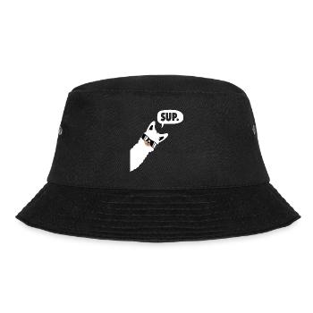 Sup No Drama Llama Lama - Alpaca - Bucket Hat - black - Front - Lela (165cm)