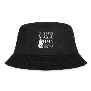 Mama und Oma - Bucket Hat - Schwarz - Vorne - Lela (165cm)